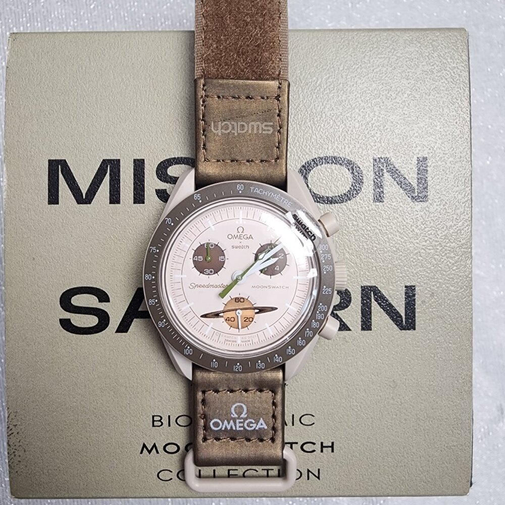 Swatch X Omega Bioceramic Moonswatch Mission To The SATURN